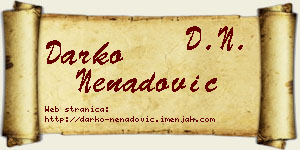 Darko Nenadović vizit kartica